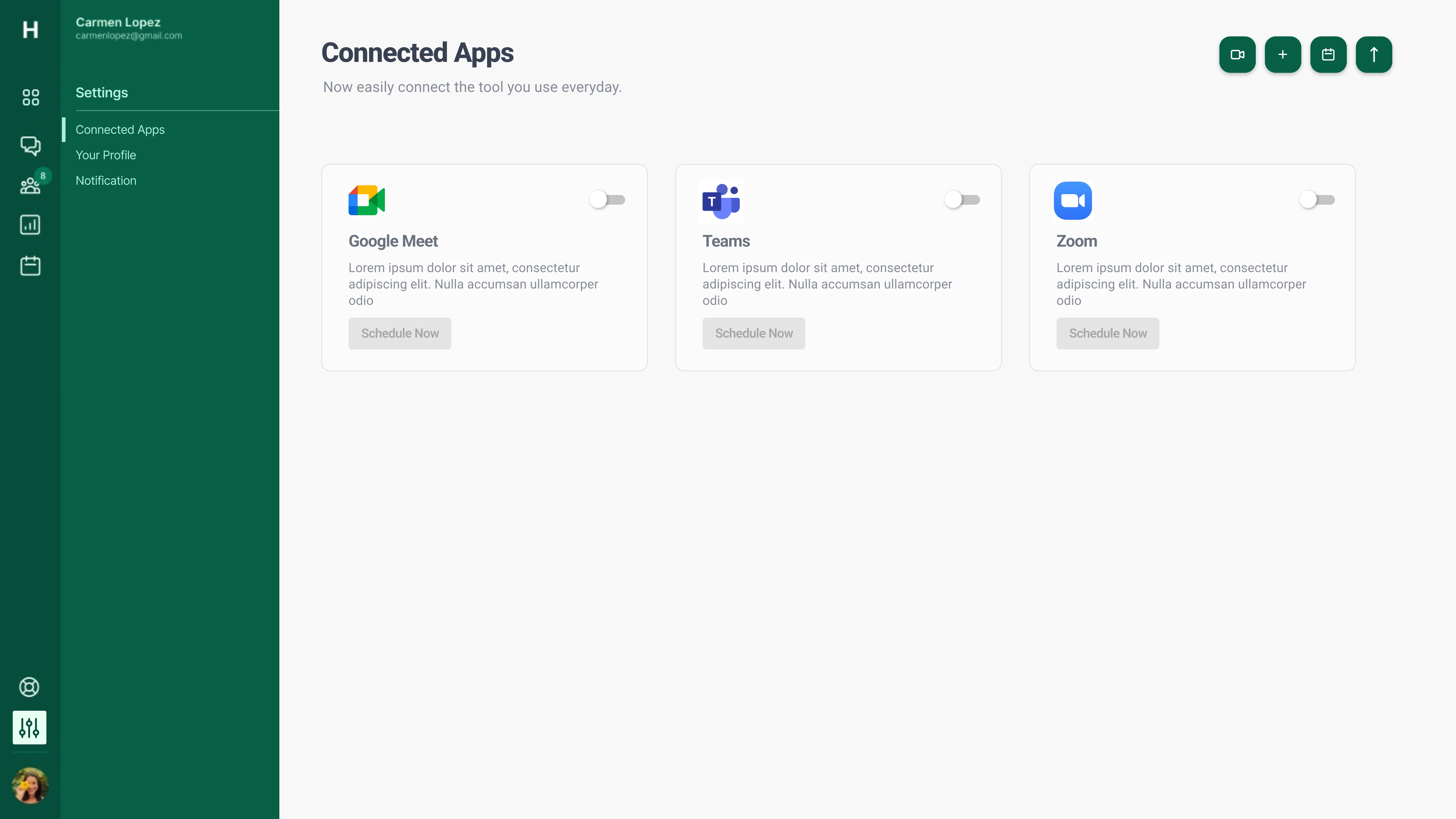 Huddlenow Platform Integrations