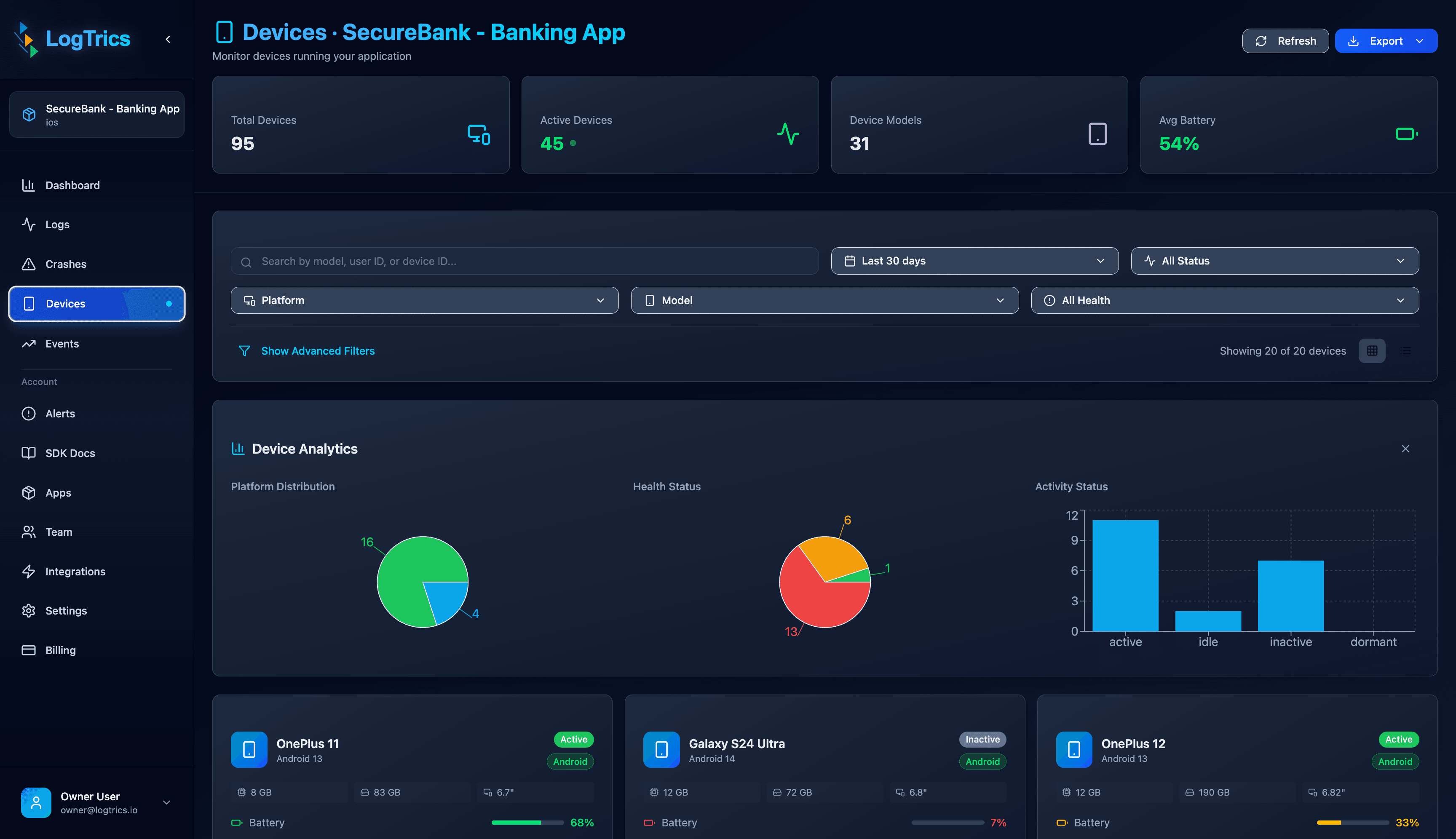Logtrics Device Management